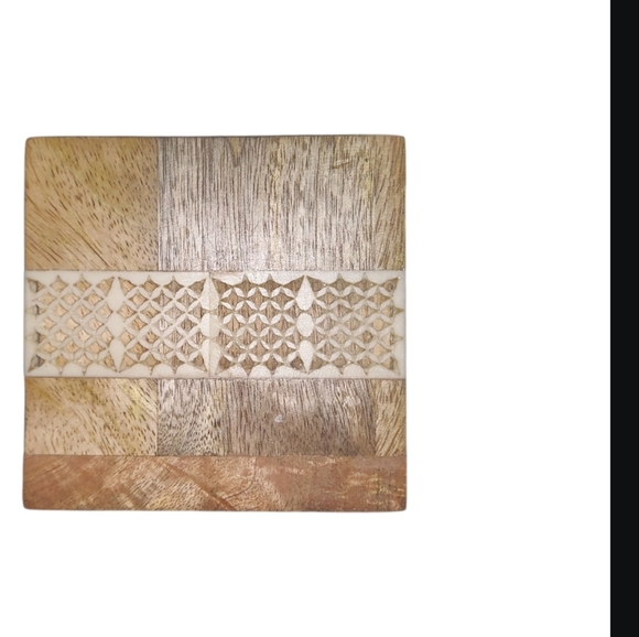 Pier 1 Wooden Candle Holder - Picture 2 of 4